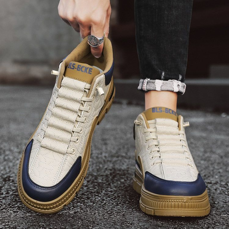 Vintage Fashion For Mens - 슬립온 플랫폼 남성 부츠 봄 가을