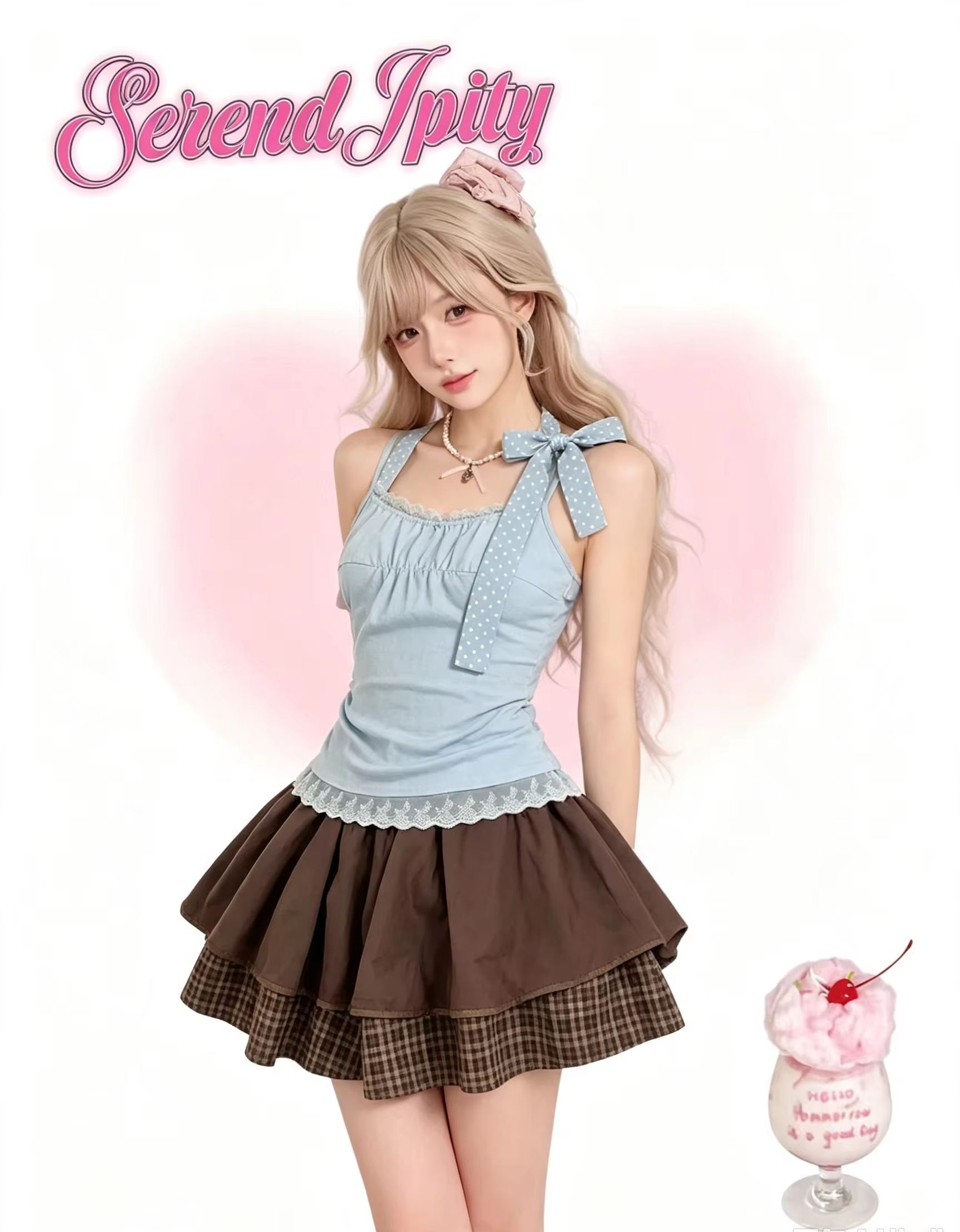 Vintage Fashion Outfit - 일본 하라주쿠 Y2K 빈티지 스위트 로리타