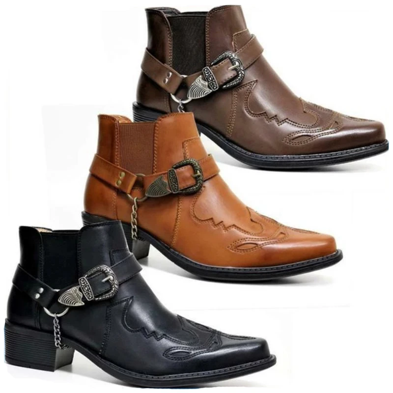 Vintage Fashion For Mens - 2026 남성용 빈티지 카우보이 부츠 가죽