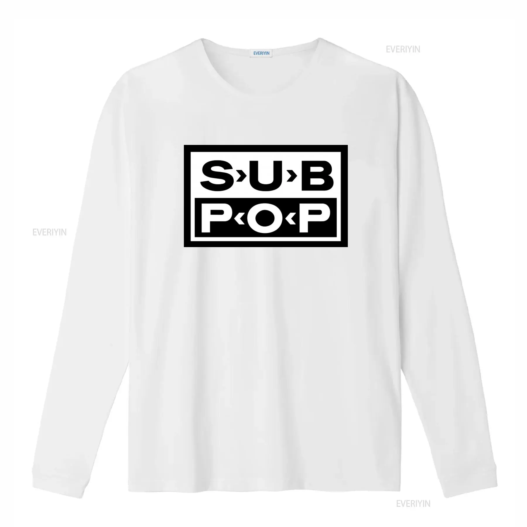 서브 팝 로고 티셔츠 블랙 화이트 프린트 레트로 스타일 - Vintage Fashion Logos 리뷰 및 가격