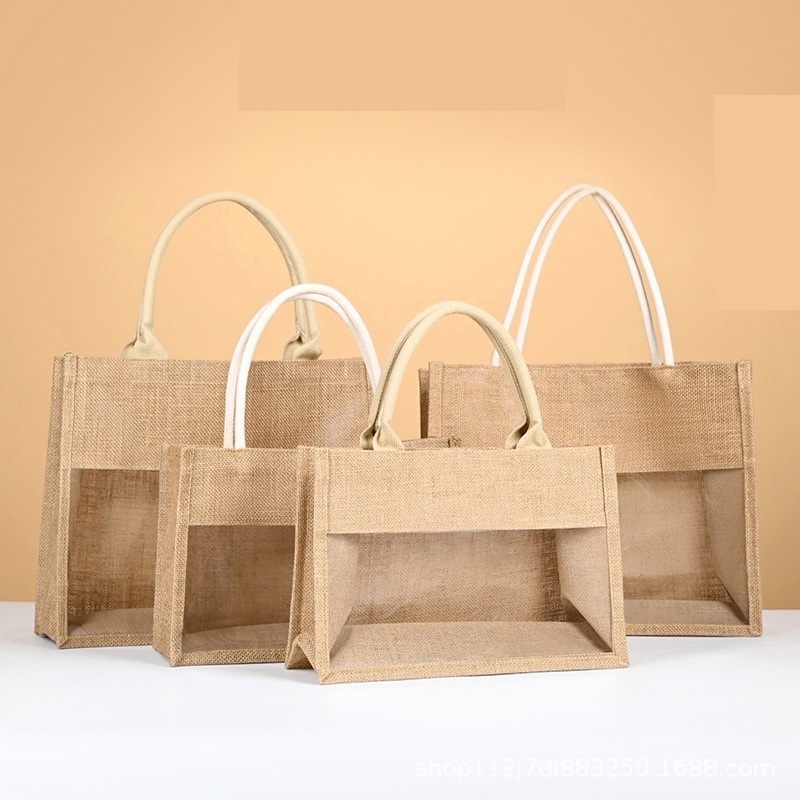 여성용 대용량 토트백, 빈티지 클리어 코튼 리넨 에코  - Vintage Fashion Shop 리뷰 및 가격