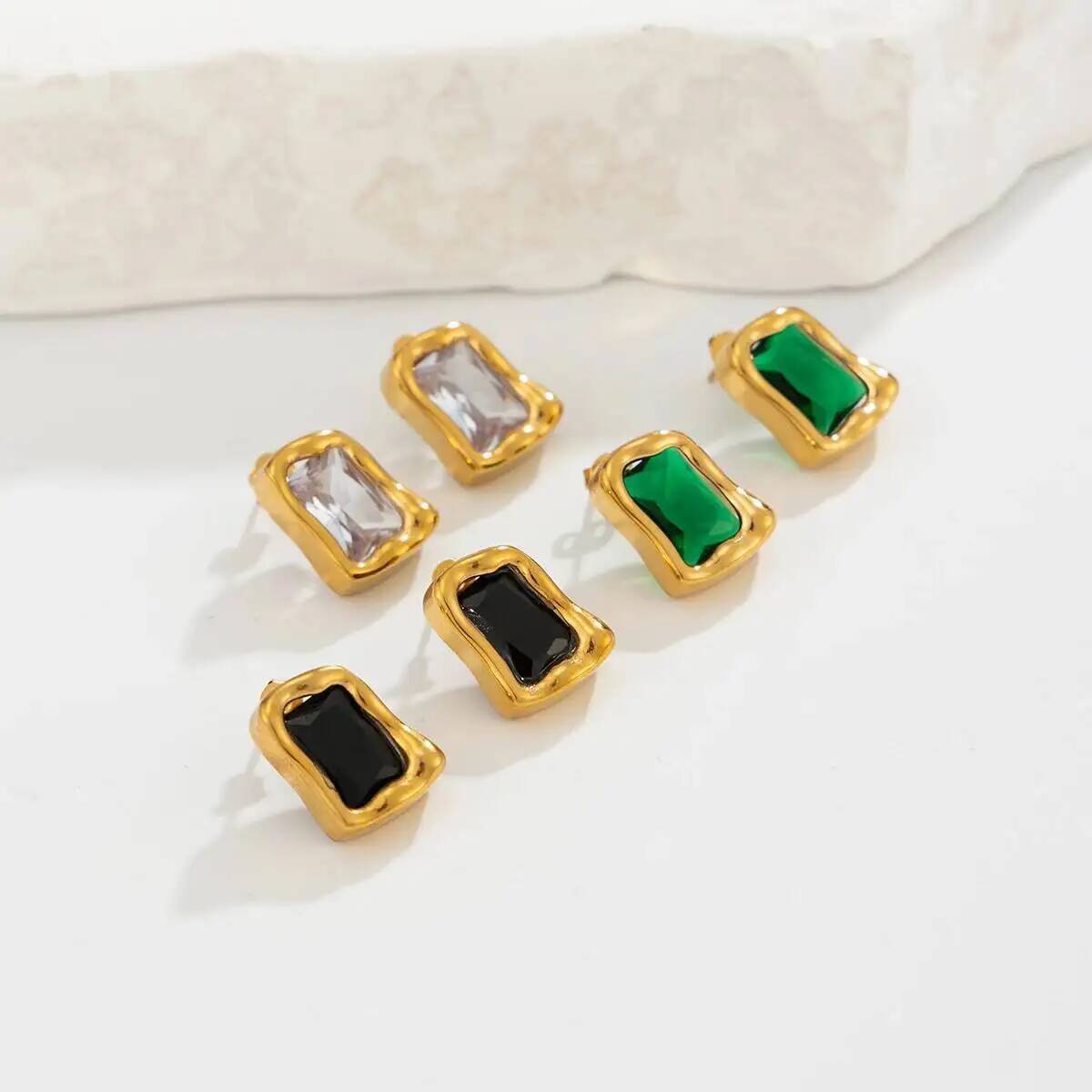 IngeSight.Z 절묘한 사각형 지르콘 18K 골드 - Z Vintage Fashion 리뷰 및 가격
