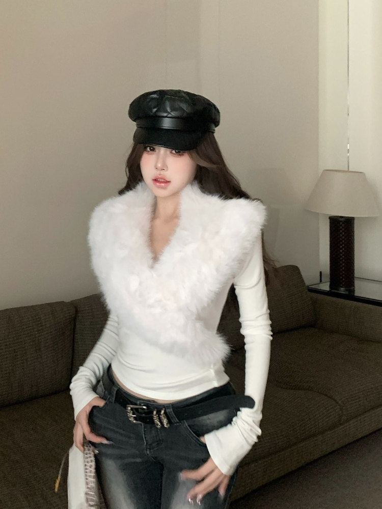 아메리칸 빈티지 핫 걸 하이엔드 겨울 긴팔 스웨터 20 - Retro Vintage Korean Fashion 리뷰 및 가격