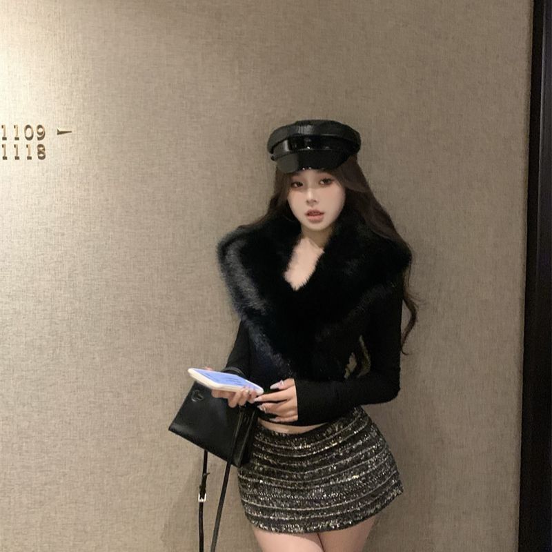 아메리칸 빈티지 핫 걸 하이엔드 겨울 긴팔 스웨터 20 - Retro Vintage Korean Fashion 리뷰 및 가격