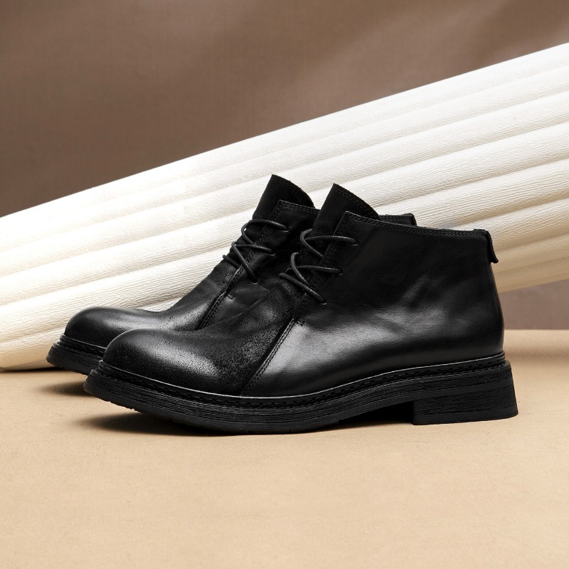 빈티지 남성용 천연 가죽 부츠 럭셔리 수제 2026 봄 - Vintage Fashion For Mens 리뷰 및 가격