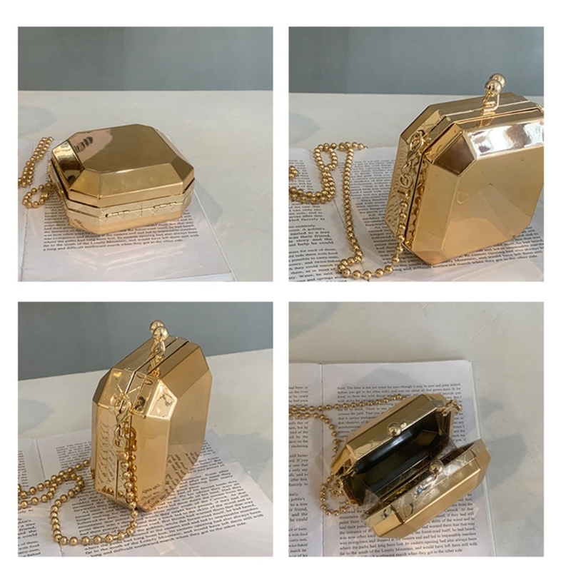 미니 럭셔리 골드 파티 이브닝 클러치 핸드백 여성용,  - Vintage Fashion Shop 리뷰 및 가격