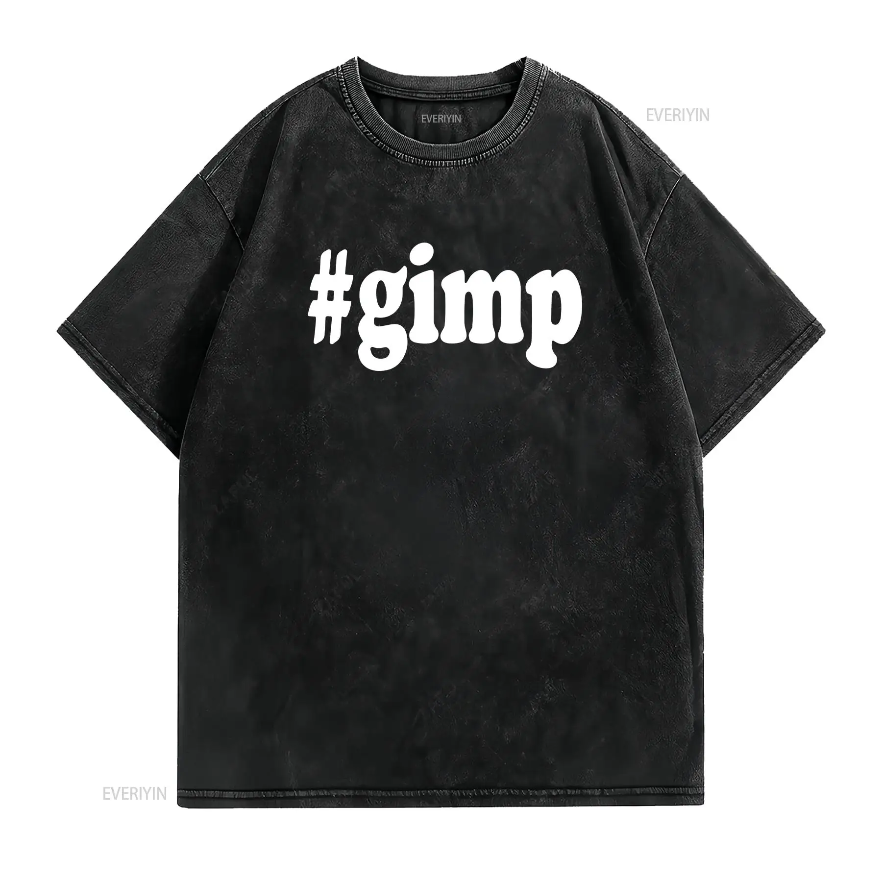 gimp 티셔츠 해시태그 웃긴 블랙 화이트 코튼 빈티지 - Vintage Fashion Hashtags 리뷰 및 가격