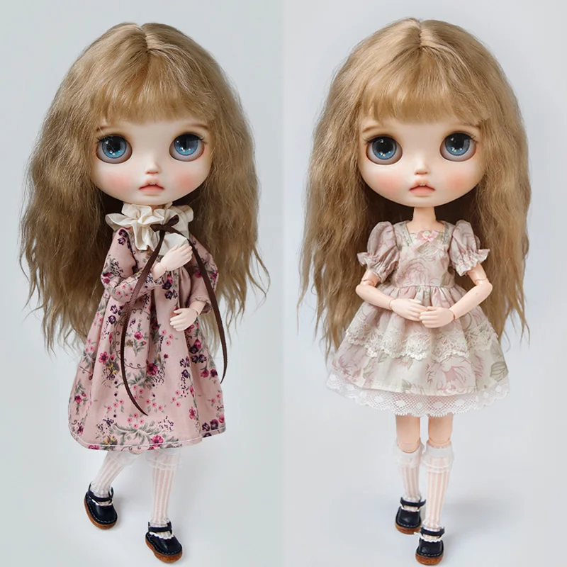 Blyth 옷 레이스 빈티지 드레스 셔츠 플리츠 스커트 - Vintage Fashion Doll 리뷰 및 가격