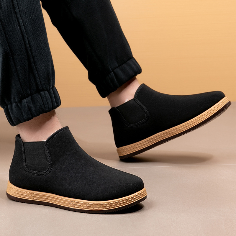 남성용 면화 신발 남성용 겨울 신상 플러시 두꺼운 패션 - Vintage Fashion For Mens 리뷰 및 가격