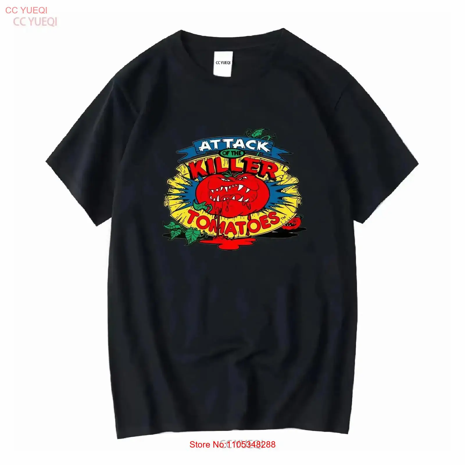 새로운 티셔츠 어택 오브 더 킬러 토마토 로고 재미있는 - Vintage Fashion Logos 리뷰 및 가격