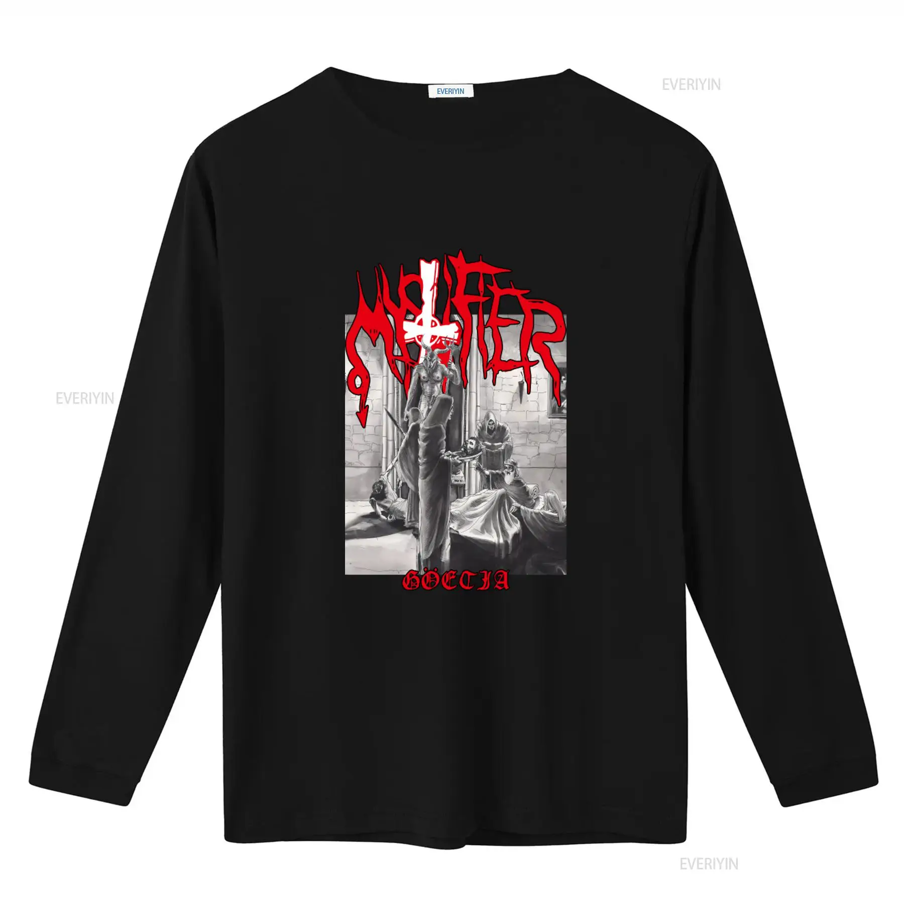 Mystifier Goetia 블랙 메탈 티셔츠 Bla - Vintage Fashion Influencer 리뷰 및 가격