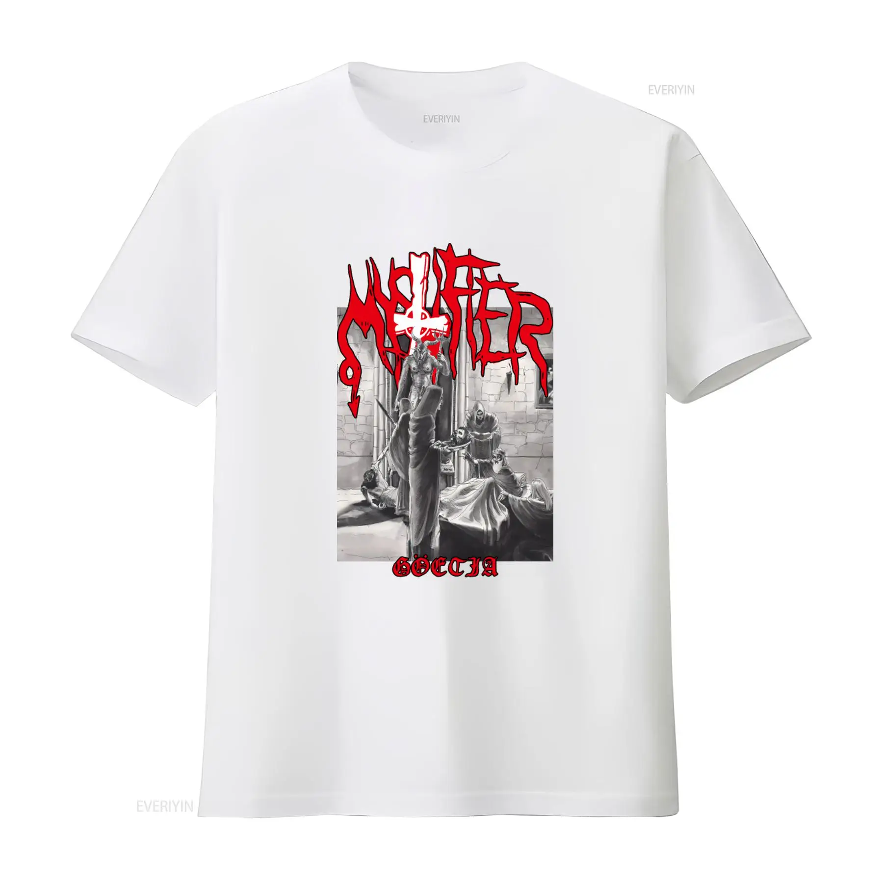 Mystifier Goetia 블랙 메탈 티셔츠 Bla - Vintage Fashion Influencer 리뷰 및 가격