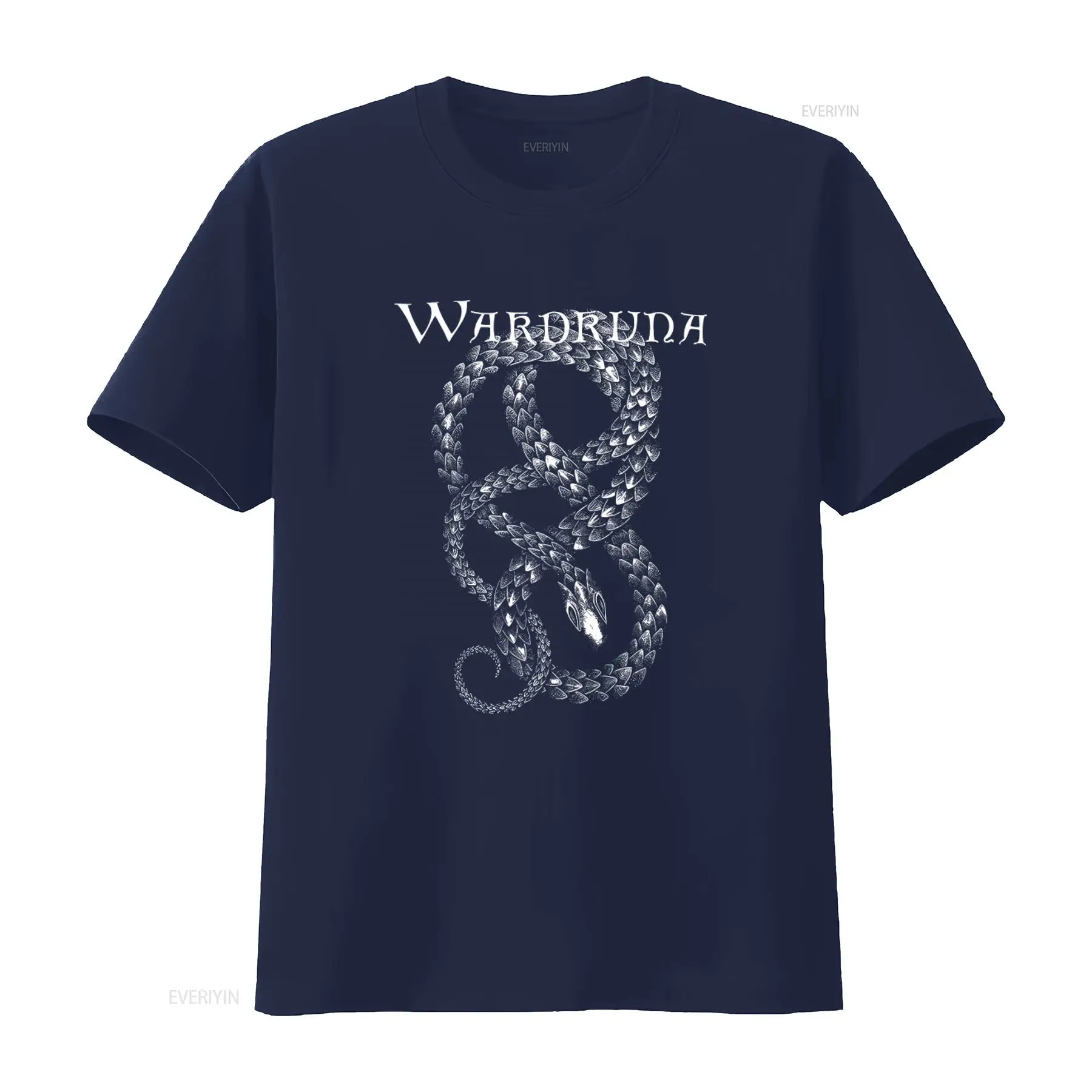 정교한 뱀 디자인이 돋보이는 Wardruna 블랙 티셔 - Vintage Fashion Enthusiasts 리뷰 및 가격