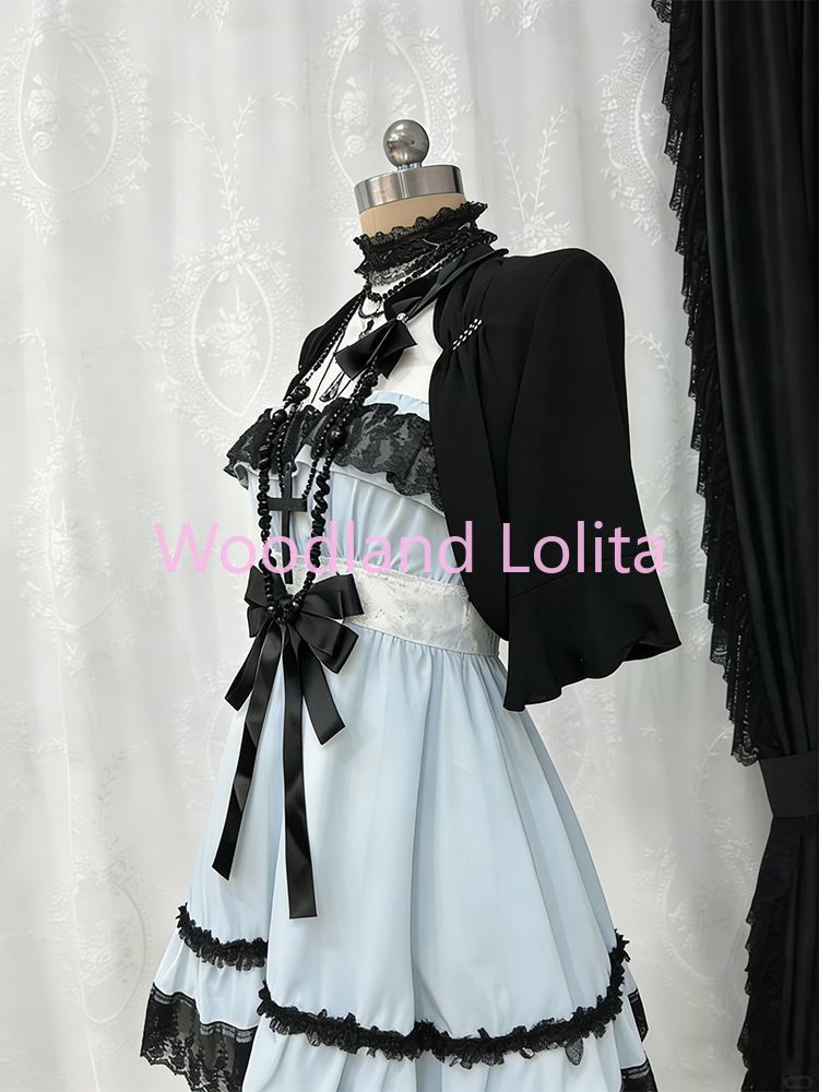 고딕 펑크 패션 귀여운 투피스 세트 여성용 시크한 리본 - Vintage Fashion Outfit 리뷰 및 가격